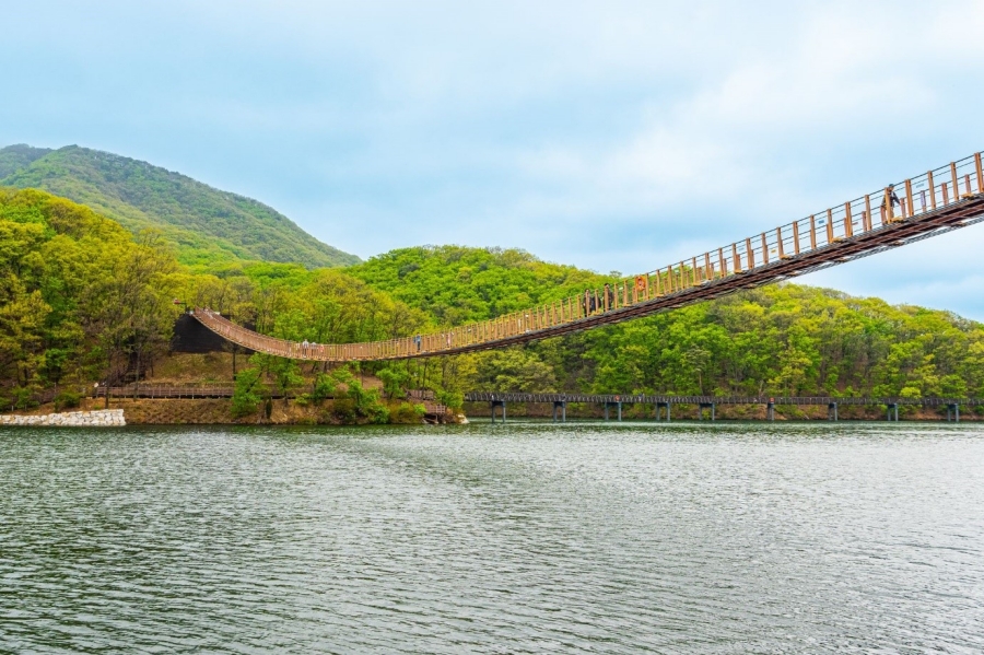 마장호수 출렁다리