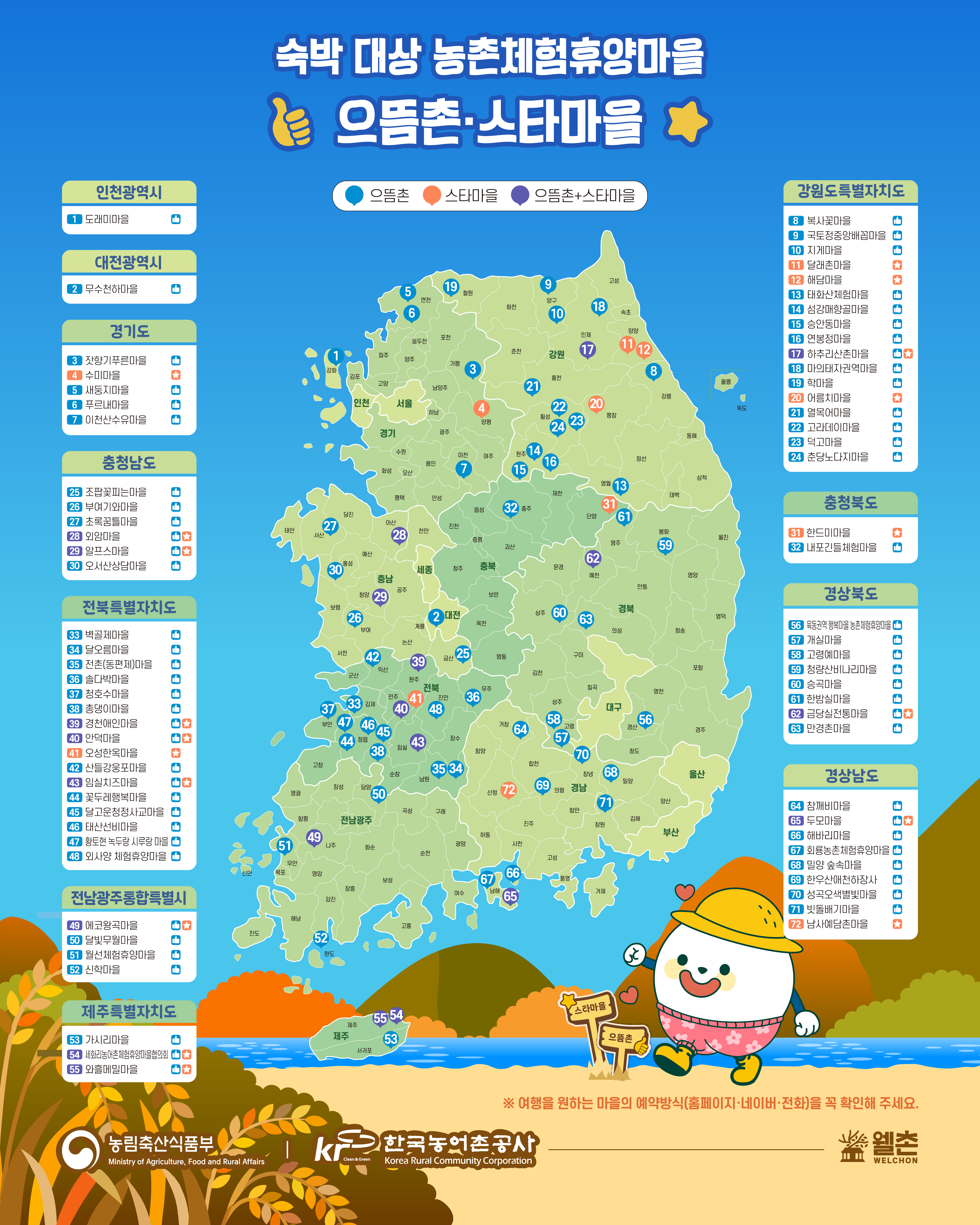 🍂 올가을 가장 완벽한 쉼, 「머물고 싶은 촌캉스 캠페인」참가자 모집 🍂